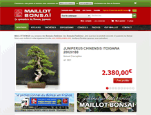 Tablet Screenshot of maillot-bonsai.com